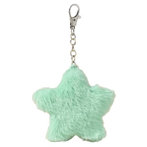 Schöne Plüschfeuchter Sterncharme Schlüsselbund Weichem Gefüllten Ornament Keyring Schöne Anhänger Für Geldbeutel Beutel Rucksack Handtasche Pendellan Charme Schlüsselbund Dekoration Schmuck Geschenk von LLINthy