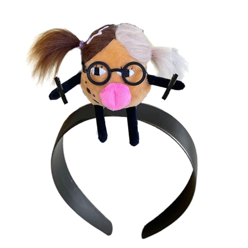 LLINthy Schönes Stirnband Lustiger Geflochtener Puppenhaarband Hair Hoop Cartoon Plüsch Puppenkopfschmuck Französischer Stil Mit Weit Rang Gerichteter Haarnadelpuppenhaarbänder von LLINthy