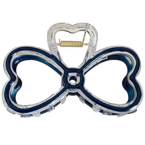 LLINthy Stilvolle Bowknot Klauenclip Ponytails Haarkiefer Clip Strong Hold Haken Clip Barrettes Frauen Kopfbedeckung Haarzubehör Barrette Kopfbedeckung von LLINthy