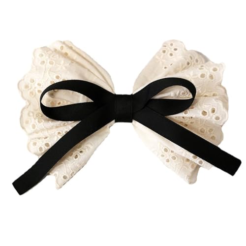 Süße Ballettspitze Haar Bögen Haare Clip Clip Doppelschicht Barrettes Pferdeschwanzhalter Für Mädchen Haarstyling Tool von LLINthy