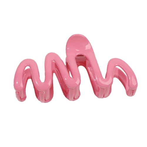Süße Mädchen Hohe Pferdeschwanz Haarklaue Schöne Weibliche Süßigkeiten Farbe Gebogene Form Haarklaue Freizeitpendelhaarclip Für Mädchen von LLINthy