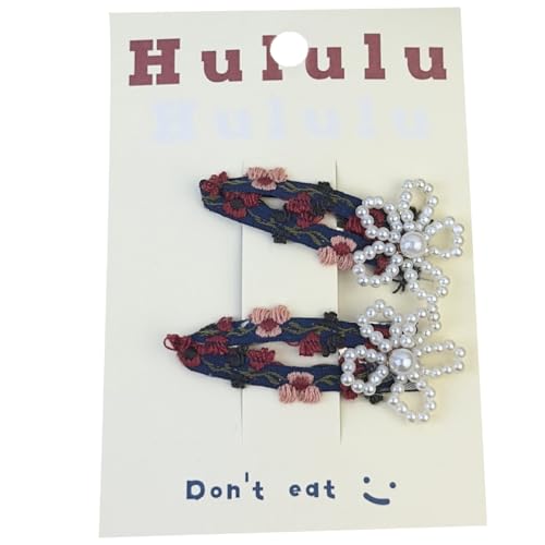 Süße Süße Blumenhaar Clip Elegantes Perlenblüten Blüten Bündel Schnappclip Süßer Cottagecore von LLINthy