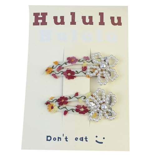 Süße Süße Blumenhaar Clip Elegantes Perlenblüten Blüten Bündel Schnappclip Süßer Cottagecore von LLINthy