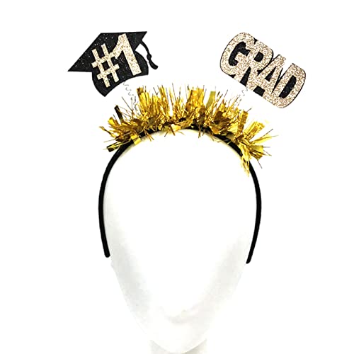 Tinsel Abschlussbriefform Stirnband Schöne Haare Haar Hoop Frühling Performances Kopfstücksgeschenk Für Schüler Teen von LLINthy