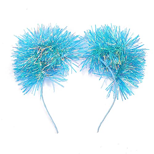 Tinsel Flauschige Kugelform Stirnband Leuchte Haare Hoop Performances Kopfstücksfestgeschenke Für Freunden Teenager von LLINthy