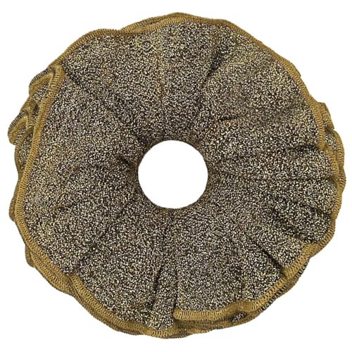 Übergroße Haargummis mit dunklem Glitzer, elastisches Haarteil, dickes Hochsteckfrisur-Haarseil, Damen-Haarschmuck von LLINthy