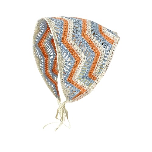 Vintage Women Stripe Hairband Strick Dreieck Schal Sweet Elastic Hairbänder Sommerreisen Nehmen Fotozubehör Auf von LLINthy