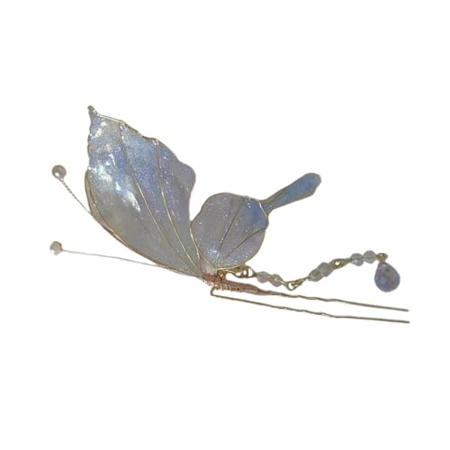 Zarte Haarstange Glitzernde Schmetterling Haarschmuck Schmetterling Schmuck Chinesisch Traditionelle Dekorative Haarschmuck von LLINthy