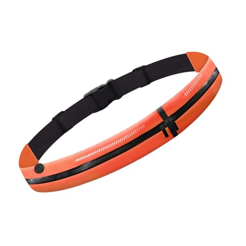 wasserdichte Sport Taillenbeutel Zum Joggenklettern Doppelspeichertaschen Reflektierende Streifen Elastischer Nylon Taillenpack Reflektierender Sicherheitsgürtel Mit Gummiband von LLINthy