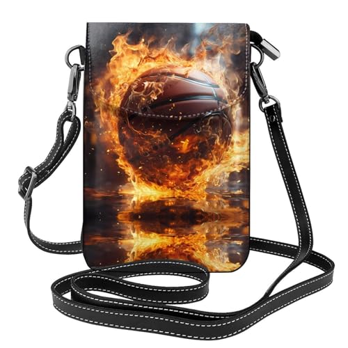 LLKGO TBasketball on Fire and Water Flame Splashing Pattern Crossbody Bag Mobile Phone Bag Women Small Wallet A Practical Gift Suitable for going out, exercising, and shopping LLKGO TBasketball on Fire and Water Flame Splashing Pattern Crossbody Bag Mobile Phone Bag Women Small Wallet A Practical Gift Suitable for going out, exercising, and shopping von LLKGOT