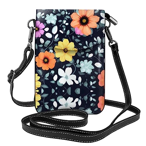 LLKGO TBeautiful Colorful Flowers Pattern Crossbody Bag Mobile Phone Bag Women Small Wallet A Practical Gift Suitable for going out, exercising, and shopping LLKGO TBeautiful Colorful Flowers Pattern Crossbody Bag Mobile Phone Bag Women Small Wallet A Practical Gift Suitable for going out, exercising, and shopping von LLKGOT