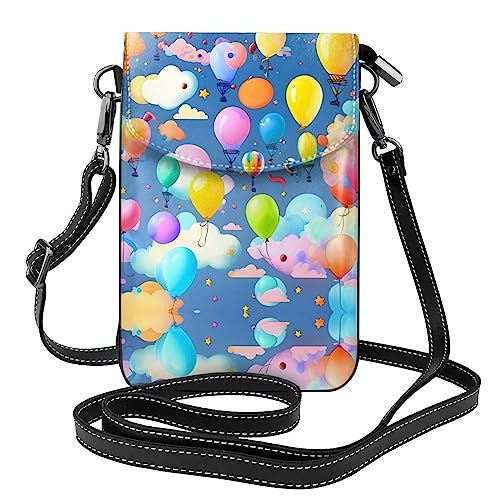 LLKGO TColorful Balloons Pattern Crossbody Bag Mobile Phone Bag Women Small Wallet A Practical Gift Suitable for going out, exercising, and shopping LLKGO TColorful Balloons Pattern Crossbody Bag Mobile Phone Bag Women Small Wallet A Practical Gift Suitable for going out, exercising, and shopping von LLKGOT