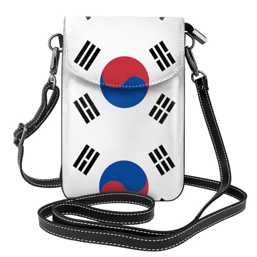 LLKGO TFlag of Republic of Korea Pattern Crossbody Bag Mobile Phone Bag Women Small Wallet A Practical Gift Suitable for going out, exercising, and shopping LLKGO TFlag of Republic of Korea Pattern Crossbody Bag Mobile Phone Bag Women Small Wallet A Practical Gift Suitable for going out, exercising, and shopping von LLKGOT