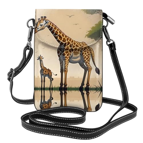 LLKGO TMother and Child Giraffe Pattern Crossbody Bag Mobile Phone Bag Women Small Wallet A Practical Gift Suitable for going out, exercising, and shopping LLKGO TMother and Child Giraffe Pattern Crossbody Bag Mobile Phone Bag Women Small Wallet A Practical Gift Suitable for going out, exercising, and shopping von LLKGOT