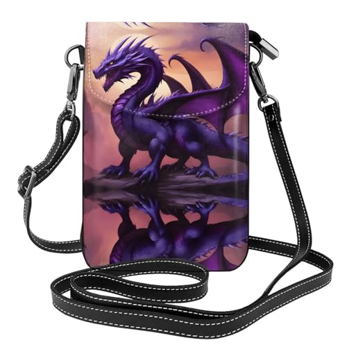 LLKGO TPurple and Wirte Dragons Pattern Crossbody Bag Mobile Phone Bag Women Small Wallet A Practical Gift Suitable for going out, exercising, and shopping LLKGO TPurple and Wirte Dragons Pattern Crossbody Bag Mobile Phone Bag Women Small Wallet A Practical Gift Suitable for going out, exercising, and shopping von LLKGOT