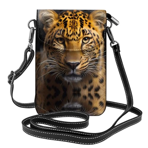 LLKGO TThe Deep Eyed Leopard Pattern Crossbody Bag Mobile Phone Bag Women Small Wallet A Practical Gift Suitable for going out, exercising, and shopping LLKGO TThe Deep Eyed Leopard Pattern Crossbody Bag Mobile Phone Bag Women Small Wallet A Practical Gift Suitable for going out, exercising, and shopping von LLKGOT