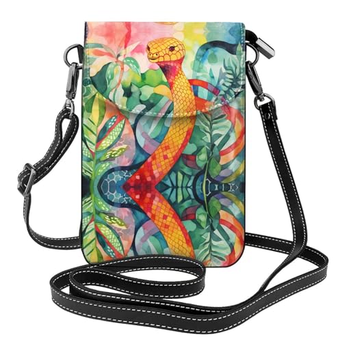LLKGO Toil Painting of a Snake Pattern Crossbody Bag Mobile Phone Bag Women Small Wallet A Practical Gift Suitable for going out, exercising, and shopping LLKGO Toil Painting of a Snake Pattern Crossbody Bag Mobile Phone Bag Women Small Wallet A Practical Gift Suitable for going out, exercising, and shopping von LLKGOT