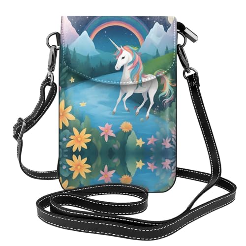 LLKGO Trunning Unicorns Pattern Crossbody Bag Mobile Phone Bag Women Small Wallet A Practical Gift Suitable for going out, exercising, and shopping LLKGO Trunning Unicorns Pattern Crossbody Bag Mobile Phone Bag Women Small Wallet A Practical Gift Suitable for going out, exercising, and shopping von LLKGOT