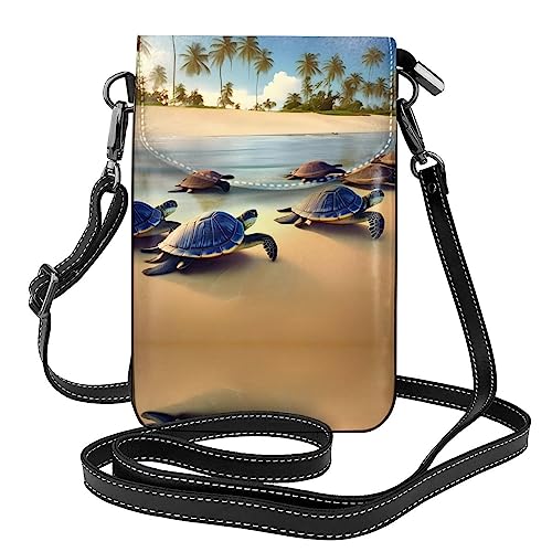 LLKGO Tturtles on the beach Pattern Crossbody Bag Mobile Phone Bag Women Small Wallet A Practical Gift Suitable for going out, exercising, and shopping LLKGO Tturtles on the beach Pattern Crossbody Bag Mobile Phone Bag Women Small Wallet A Practical Gift Suitable for going out, exercising, and shopping von LLKGOT