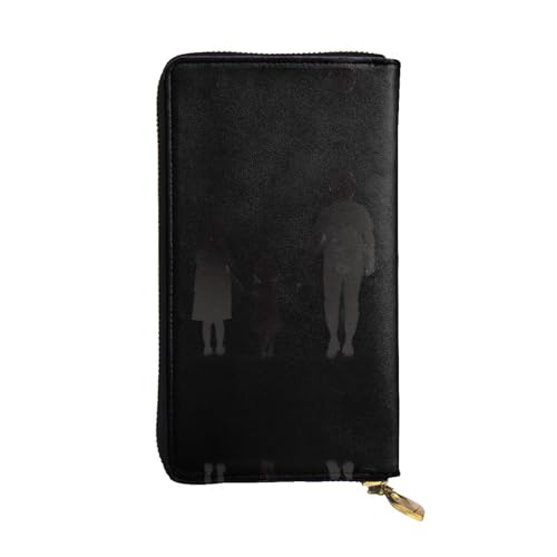 LLKGOT Happy Back Pattern Damen Leder lange Handtasche große Kapazität Kreditkarte Reißverschluss Tasche von LLKGOT