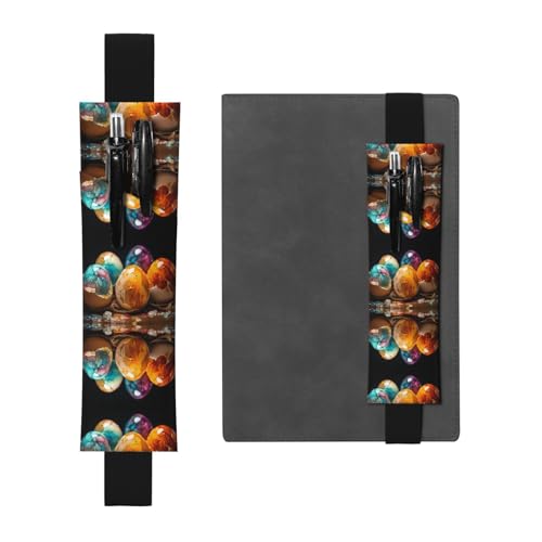LLKGOT Leder-Stifthalter, Lesezeichen, Eierschalen-Druck, für Hardcover-Tagebücher, Tagebücher, Planer, verstellbarer Riemen LLKGOT Leder-Stifthalter, Lesezeichen, Eierschalen-Druck, für Hardcover-Tagebücher, Tagebücher, Planer, verstellbarer Riemen von LLKGOT