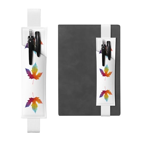 LLKGOT Leder-Stifthalter, Lesezeichen, wechselbar, bunte Blätter, Druck für Hardcover-Tagebücher, Tagebücher, Planer, verstellbarer Riemen LLKGOT Leder-Stifthalter, Lesezeichen, wechselbar, bunte Blätter, Druck für Hardcover-Tagebücher, Tagebücher, Planer, verstellbarer Riemen von LLKGOT