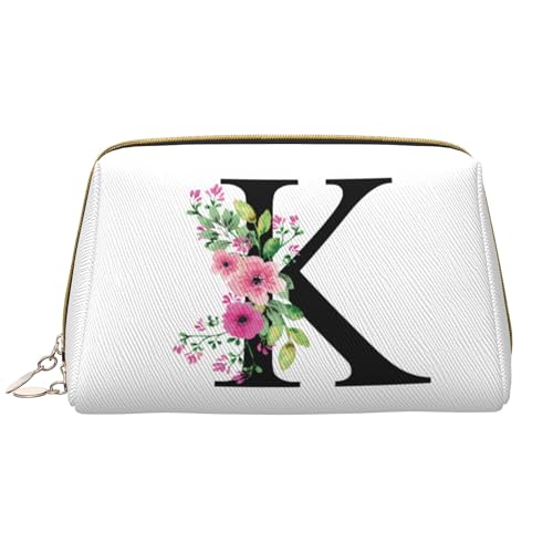 Kosmetiktasche personalisiert Initial - Initial Kulturtasche für Damen - Alphabet Kosmetiktasche - Braut Brautjungfer Frauen Geburtstag Weihnachten Schminke Beauty Make-Up Geschenk von LLLGSH