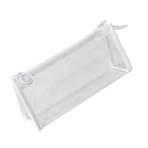 LLLmhuaa Transparentes Federmäppchen, großes Fassungsvermögen, Federmäppchen, ästhetisches Federmäppchen, Make-up-Tasche, einfache Stifttasche für Studenten von LLLmhuaa