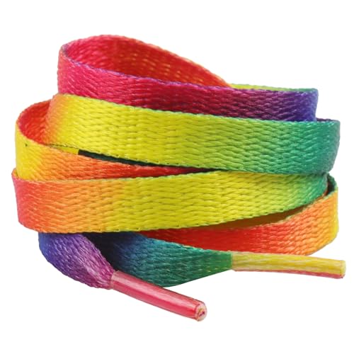 LLMSIX 8 Stück 120 cm Regenbogen-Schnürsenkel, niedliche Schnürsenkel für Sneaker, langlebig, bunt, flach, Pride, Zubehör für Herren und Damen, Segeltuch, Tennis-Laufschuhe LLMSIX 8 Stück 120 cm Regenbogen-Schnürsenkel, niedliche Schnürsenkel für Sneaker, langlebig, bunt, flach, Pride, Zubehör für Herren und Damen, Segeltuch, Tennis-Laufschuhe von LLMSIX
