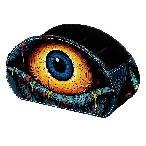 LLNSUPPLY Halloween Eyeball Blue Desk Pen Holder Pencil Pen Desk Organizers, Pencil Holder Pencil Case Cup Pencil Holder for Desk Office Pen Case for School, Kids von LLNSUPPLY