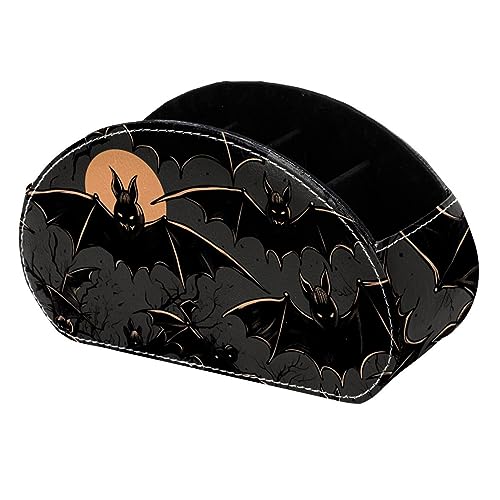 LLNSUPPLY Halloween-Federmäppchen, stehend, niedlich, halbrund, Stifthalter, Make-up-Kosmetiktasche für Schule, Studenten, Büro, Damen, Teenager, Mädchen, Jungen von LLNSUPPLY