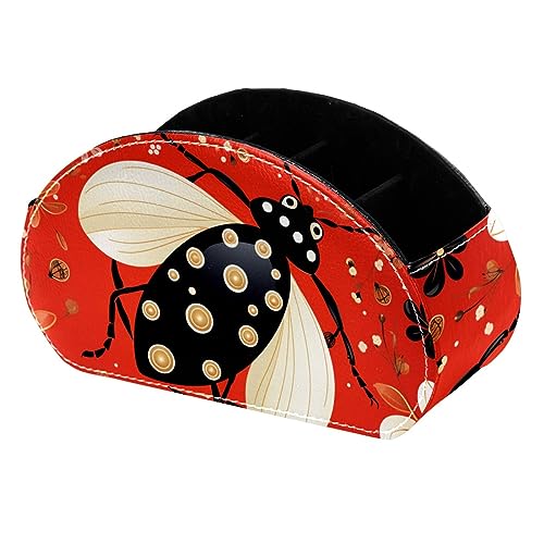 LLNSUPPLY Ladybug Federmäppchen mit Blumenmuster, Stiftehalter, Federmäppchen, Federmäppchen, Federmäppchen, Federmäppchen für Schreibtisch, Büro, für Schule, Kinder von LLNSUPPLY