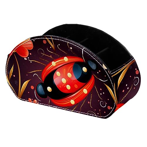 LLNSUPPLY Ladybug Stiftehalter mit Blumenmotiv, Stiftehalter, Federmäppchen, Federmäppchen, Federmäppchen für Schreibtisch, Büro, Stifteetui für Schule, Kinder von LLNSUPPLY