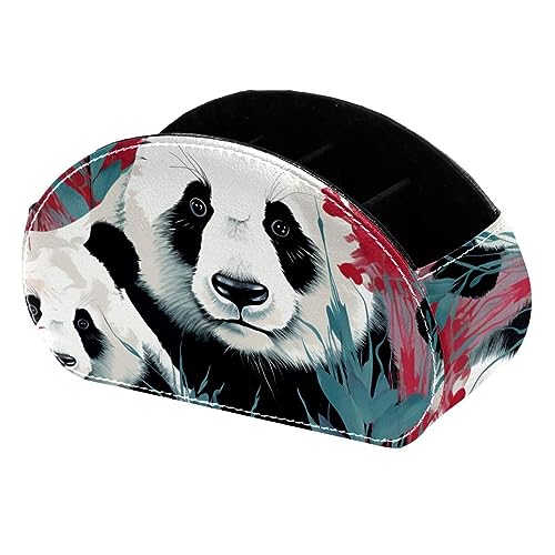 LLNSUPPLY Niedlicher Pandas Schreibtisch-Stifthalter, Stiftehalter, Federmäppchen, Tasse, Federmäppchen für Schreibtisch, Büro, Stifteetui für Schule, Kinder von LLNSUPPLY