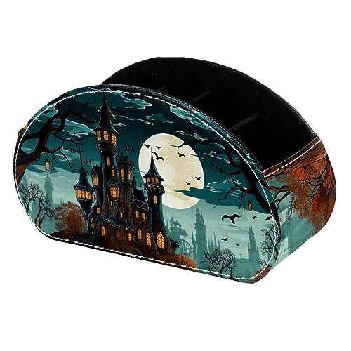 LLNSUPPLY Stifthalter mit großem Fassungsvermögen, Halloween-Schloss, niedliches Federmäppchen, Büro, Uni, Schule, große Speicherkapazität, Tasche, Beutel, Organizer, Box von LLNSUPPLY