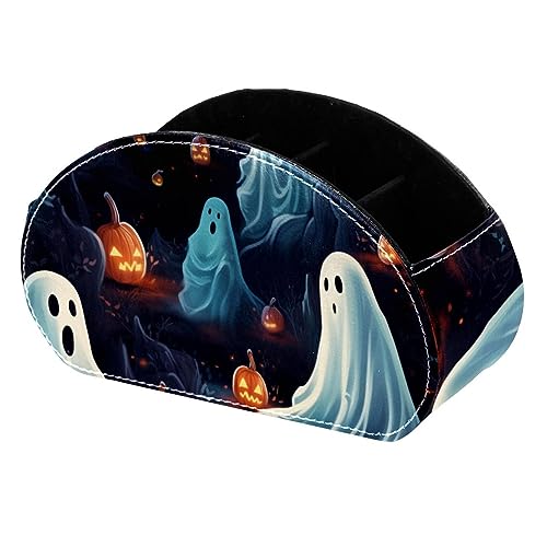 LLNSUPPLY Stifthalter mit großem Fassungsvermögen, Halloween-Spectter, Blau, niedliches Federmäppchen, Büro, Uni, Schule, große Speicherkapazität, Tasche, Beutel, Organizer, Box von LLNSUPPLY