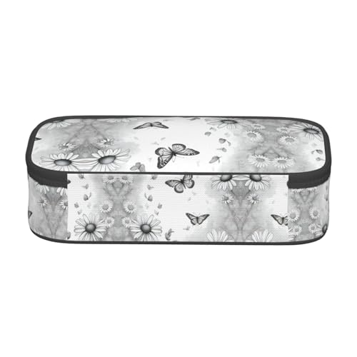 Federmäppchen mit Osterhasen-Blumendruck, Stift-Organizer für Mädchen und Jungen, Schulbedarf, Schreibwaren und Bürogebrauch, Schmetterling Gänseblümchen, Einheitsgröße, Schulranzen Federmäppchen mit Osterhasen-Blumendruck, Stift-Organizer für Mädchen und Jungen, Schulbedarf, Schreibwaren und Bürogebrauch, Schmetterling Gänseblümchen, Einheitsgröße, Schulranzen von LLOTPQ