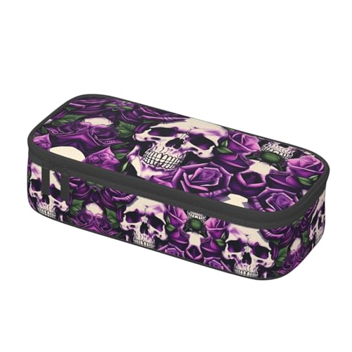 LLOTPQ Federmäppchen mit Hahn auf Holz im Bauernland-Druck, Stift-Organizer für Mädchen und Jungen, Schulbedarf, Schreibwaren und Bürogebrauch, Viele lila Rosen Totenkopf, Einheitsgröße, Schulranzen LLOTPQ Federmäppchen mit Hahn auf Holz im Bauernland-Druck, Stift-Organizer für Mädchen und Jungen, Schulbedarf, Schreibwaren und Bürogebrauch, Viele lila Rosen Totenkopf, Einheitsgröße, Schulranzen von LLOTPQ