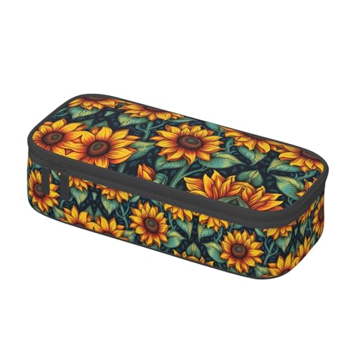 LLOTPQ Federmäppchen mit Luftansicht, Hongkong-Druck, Stift-Organizer für Mädchen und Jungen, Schulbedarf, Schreibwaren und Bürogebrauch, Frühlings-Sonnenblumen, Retro-Blumen, Einheitsgröße LLOTPQ Federmäppchen mit Luftansicht, Hongkong-Druck, Stift-Organizer für Mädchen und Jungen, Schulbedarf, Schreibwaren und Bürogebrauch, Frühlings-Sonnenblumen, Retro-Blumen, Einheitsgröße von LLOTPQ