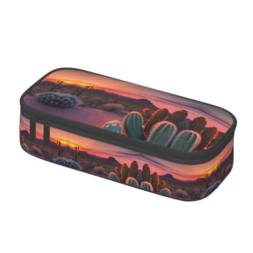 LLOTPQ Federmäppchen mit altem Lizenzdruck – Stift-Organizer für Mädchen und Jungen, Schulbedarf, Schreibwaren und Bürogebrauch, Kaktus Desert Sunset, Einheitsgröße, Schulranzen LLOTPQ Federmäppchen mit altem Lizenzdruck – Stift-Organizer für Mädchen und Jungen, Schulbedarf, Schreibwaren und Bürogebrauch, Kaktus Desert Sunset, Einheitsgröße, Schulranzen von LLOTPQ