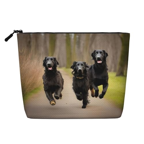 Make-up-Tasche aus künstlichem Hanf, Marienkäfer-Design, Reise-Kulturbeutel für Damen, tägliche Aufbewahrung, Geschäftsreisen und mehr, Flache, beschichtete Retriever-Pfote., Einheitsgröße Make-up-Tasche aus künstlichem Hanf, Marienkäfer-Design, Reise-Kulturbeutel für Damen, tägliche Aufbewahrung, Geschäftsreisen und mehr, Flache, beschichtete Retriever-Pfote., Einheitsgröße von LLOTPQ