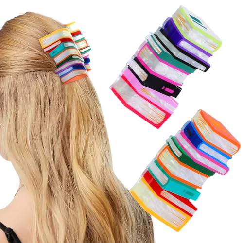 2 Stück Buch Haarkrallenclips, College-Stil Haarklammer Groß Dickes Haar, Lustige Lehrer-Haarspangen, Clip Dickes Haar Geschenke für Buchliebhaber in der Lehreranerkennungswoche 2 Stück Buch Haarkrallenclips, College-Stil Haarklammer Groß Dickes Haar, Lustige Lehrer-Haarspangen, Clip Dickes Haar Geschenke für Buchliebhaber in der Lehreranerkennungswoche von LLOUSSAK