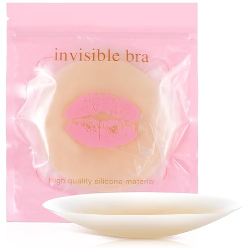 LLOUSSAK 4 Paare Nippelpads, Silikon Schnuller Abdeckungen Wiederverwendbare, Ultra Dünne Damen Silikonabdeckungen, Selbstklebende Dünne Nippelabdeckung aus Hypoallergenem von LLOUSSAK