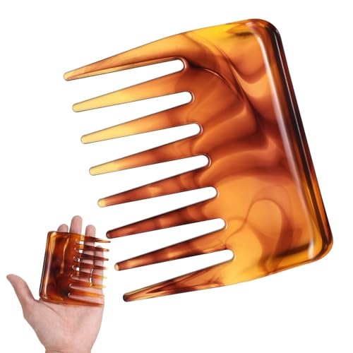 Mini Wide Tooth Comb, Detangling Comb Small Travel Comb, Wide Tooth Hair Comb for Wet Hair Curls Portable Shower Comb Labor Comb for Women Hair Everyday Care von LLOUSSAK