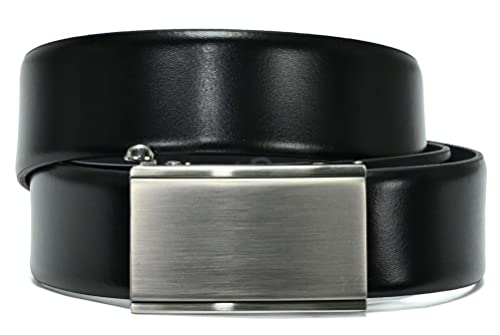 LLOYD-Automatic-Leder-Gürtel 35mm, Kantenfinish, kürzbar, bombiert (Black, 110) von LLOYD Men´s Belts