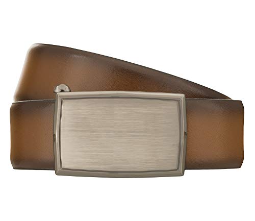 LLOYD Herren Gürtel bombiert Ledergürtel mit Automatikschließe 35mm cognac Herrengürtel (100) von LLOYD Men´s Belts