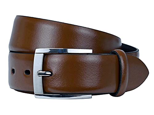 LLOYD Men´s Belts Herren-Ledergürtel 35 mm Dorn-Schließe 05-Cognac BW-100 von LLOYD Men´s Belts