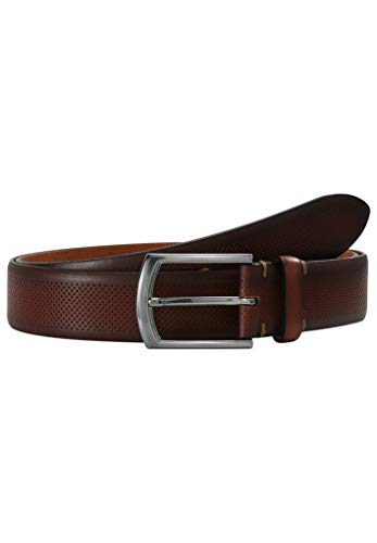 LLOYD-Herren-Voll-Ledergürtel 35 mm perforiert Kanten-Finish 44-MIDBROWN 90 von LLOYD Men´s Belts