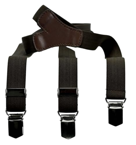 LLOYD-Hosenträger 25 mm uni Lederrückenteil Clips 40-Brown von LLOYD Men´s Belts