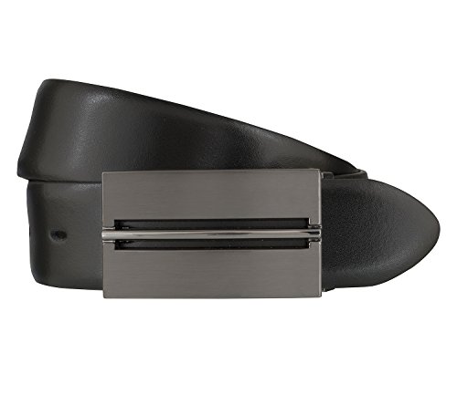 LLOYD Men's Belts Gürtel Herrengürtel Ledergürtel Koppelschließe Schwarz 6389, Länge:100 cm, Farbe:Schwarz von LLOYD Men´s Belts